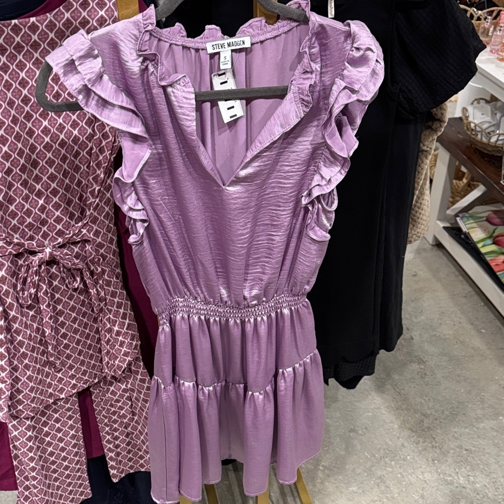 Steve Madden Lavender Ruffle Dress